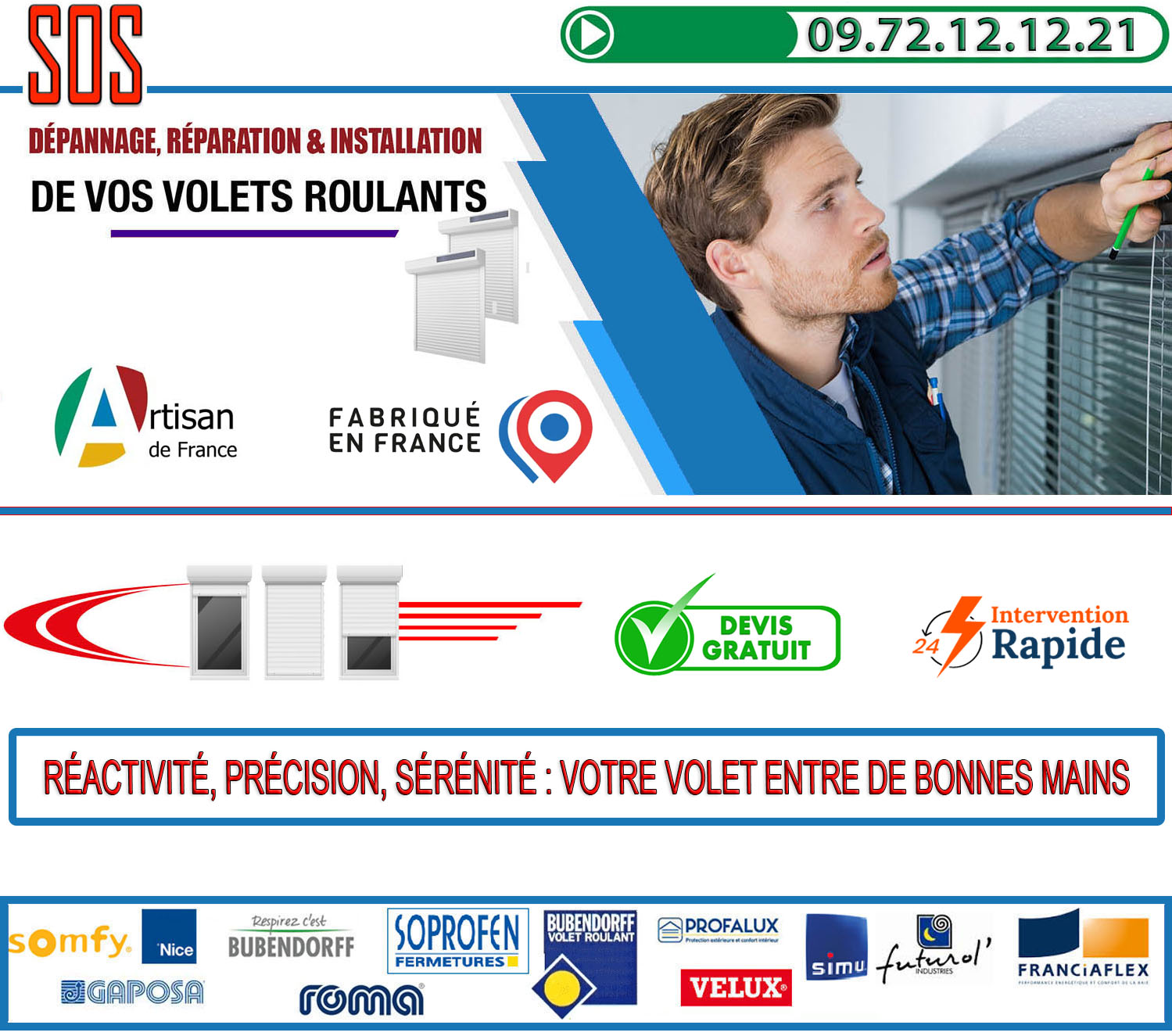 Depannage volet roulant Saint Leu la Foret